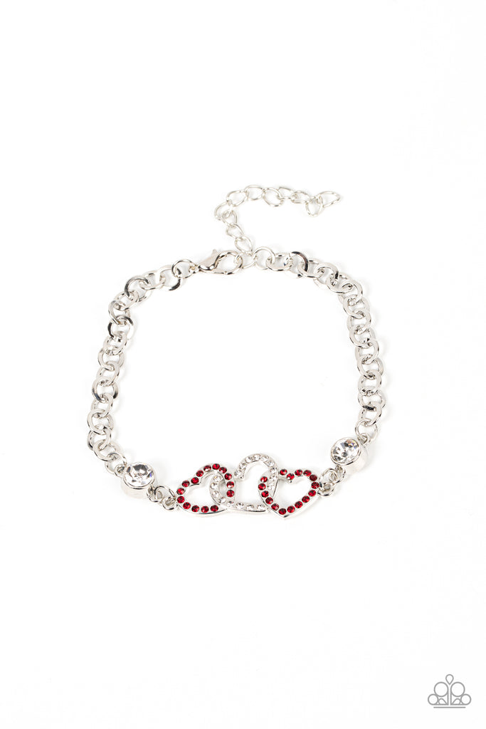 Wildly in Love Red Magnetic Heart Bracelet