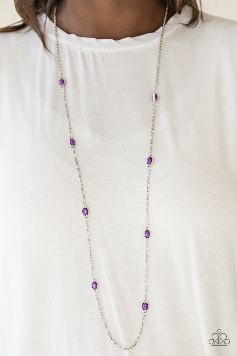 purple necklace paparazzi