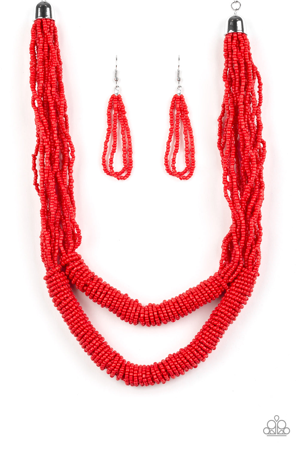 Right as Rainforest - Paparazzi - Red Seed Bead Necklace – Sugar Bee ...