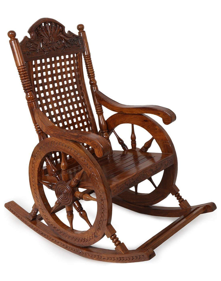 wooden rocking chair