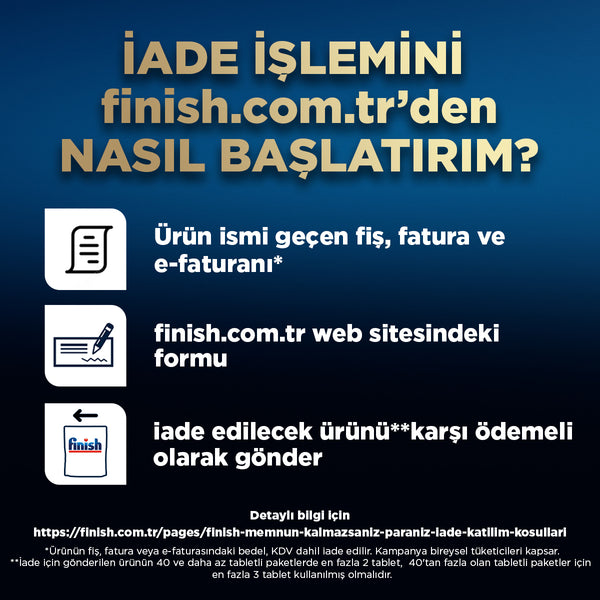 Finish Ultimate Plus 20 Kapsül Hepsi Bir Arada Bulaşık Makinesi Tablet