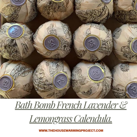 Bath Bomb French Lavender & Lemongrass Calendula.