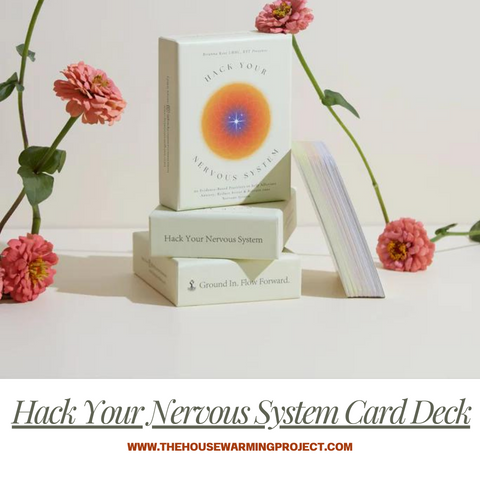 Flowers decor and Hack your nervous system card desk