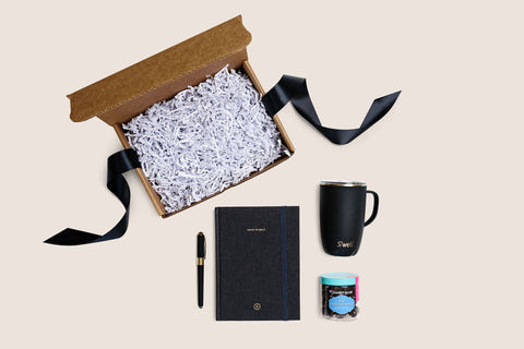 corporate gift ideas for employees: Thank you gift box from The House Warming Project.