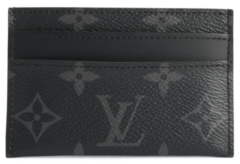 Louis Vuitton Coin Card Holder Monogram Eclipse Taiga Black in Taiga  Leather/Coated Canvas with Silver-tone - US