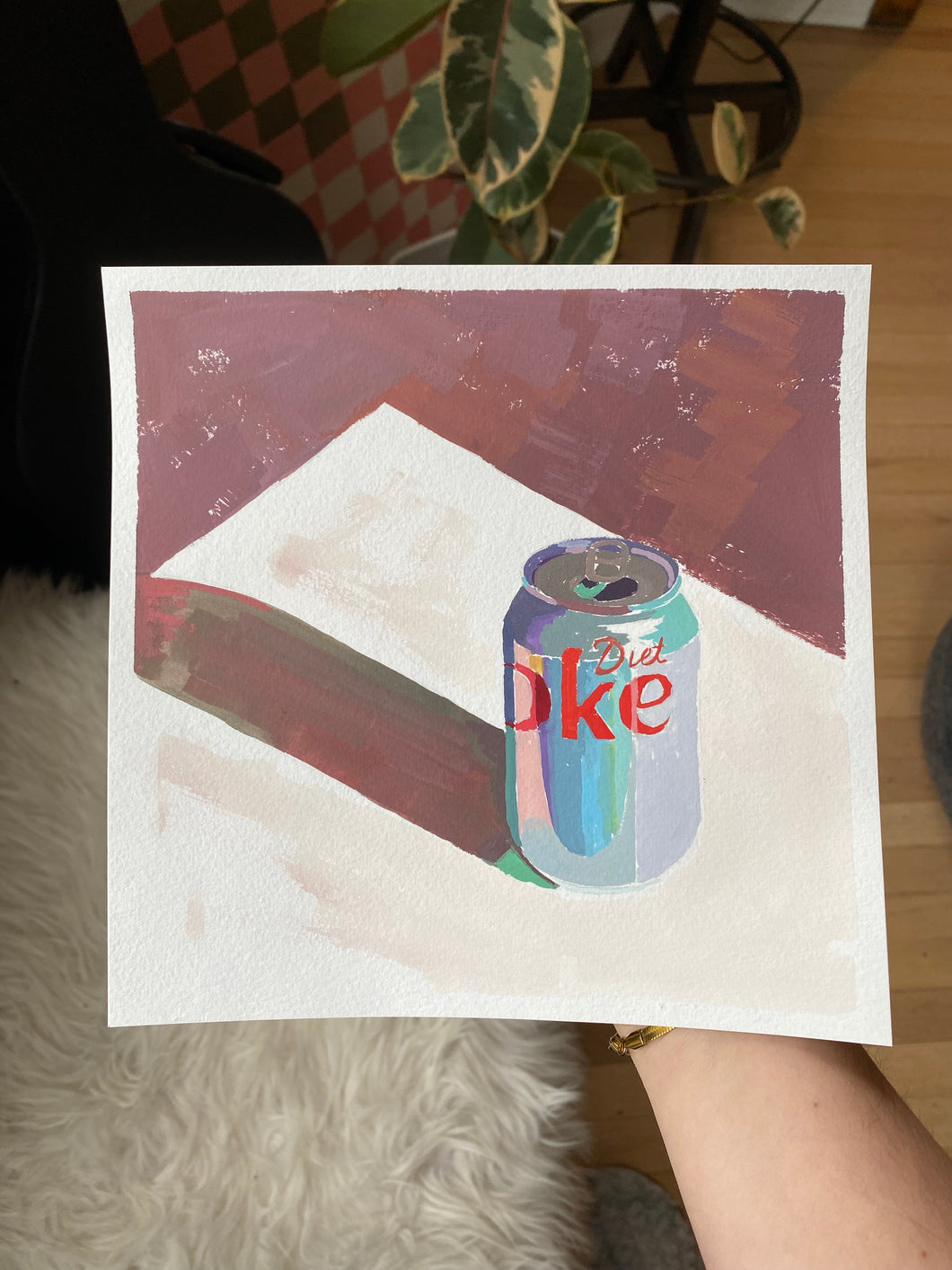 Diet Coke Gouache Sketch