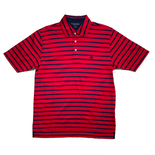 Ralph Lauren Luxury Brand White With Navy And Red Stripe Polo Shirt -  Tagotee