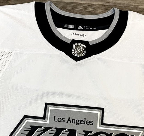 Brand New Blank Adidas MIC LA Kings Game Jersey, White