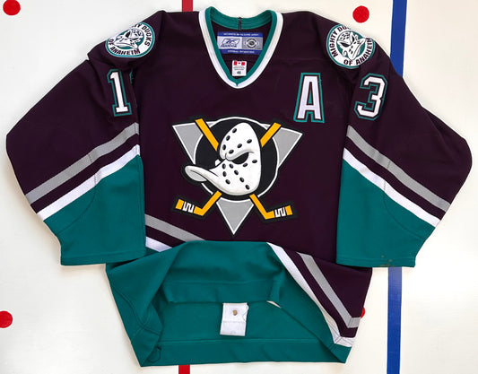 Anaheim Mighty Ducks 1996 Teemu Selanne NHL Hockey Jersey (52/XL