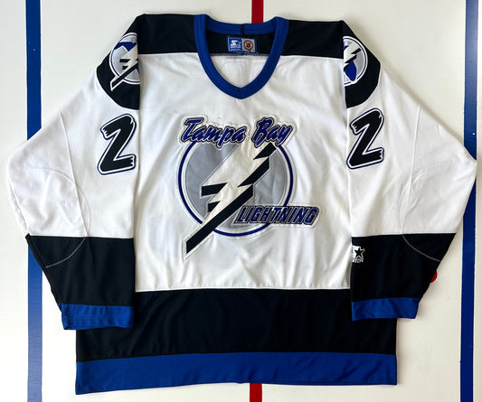 90's Tampa Bay Lightning Starter Pullover NHL Jacket Size Large – Rare VNTG