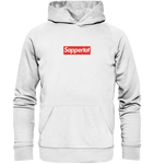 Sapperlot Supreme-Style Box Logo - Organic Basic Hoodie