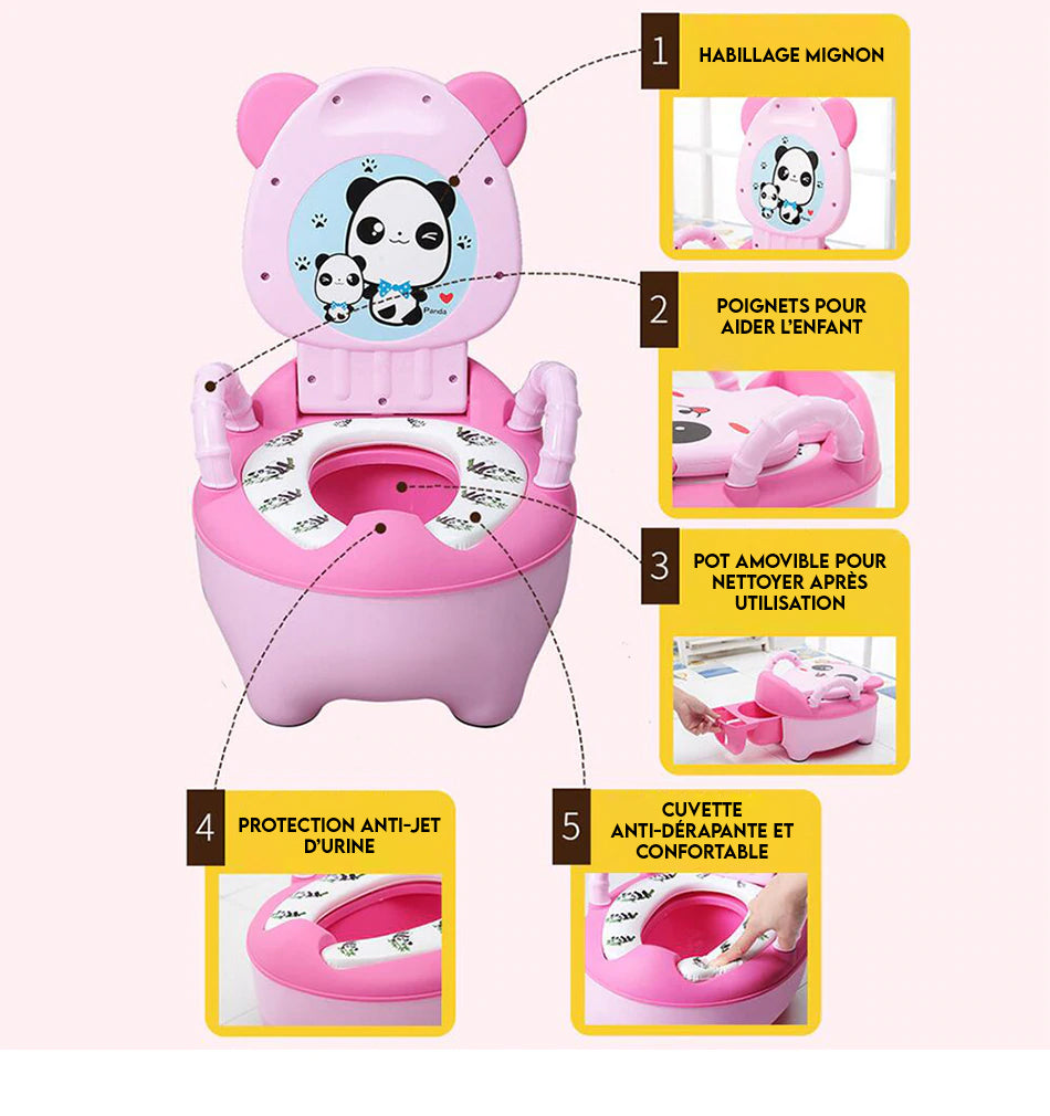 KEIJO - Pot Bebe Toilette, Ninup, Pour Enfant, Apprentissage de La Propreté,  Wc Enfant, Toilette Enfant, Son Chasse D'eau, Sacs Jetables, [FR] :  : Bébé et Puériculture