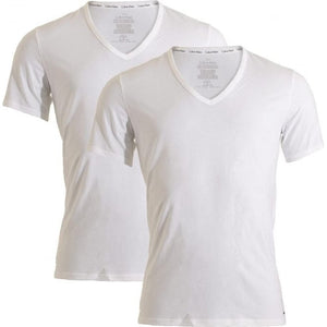 Calvin Klein V-Neck Slim Fit T-Shirt 2 Pack Cotton – Naboulsi Distinction