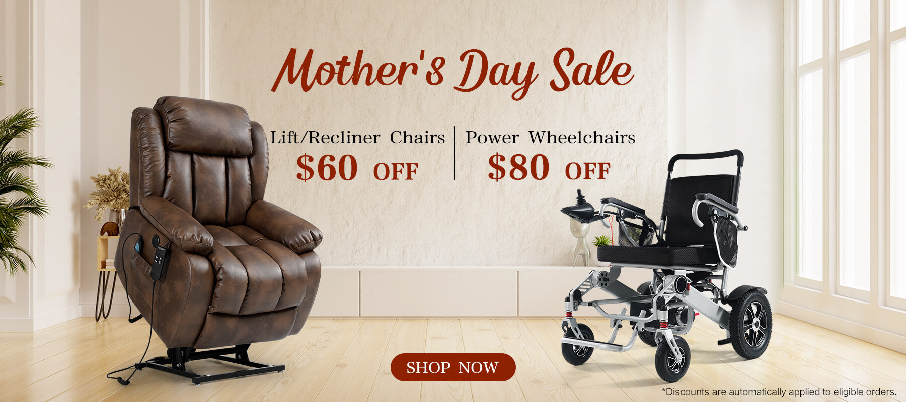 Asjmreye recliner wheelchair mothers day sale