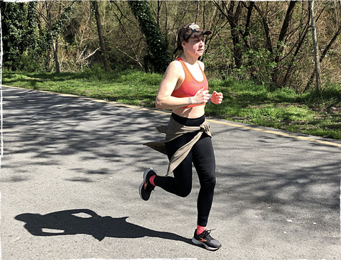 Cecilia Boström, Singer of The Baboon Show is a competitive runner, too