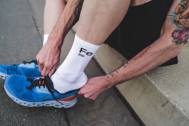 Fe226 Running & Cycling Socks are anti bacterial and odorfree. Train more, wash less. That's environmental friendly and sustainable