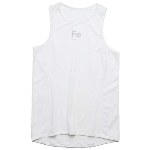 Fe226 White Running Singlet is the perfect running singlet for hot weather conditions, marathon running, triathlon training and all your summer runs. Needs less washing and will not smell. High Quality