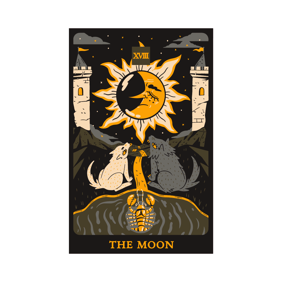 The Moon Tarot Card