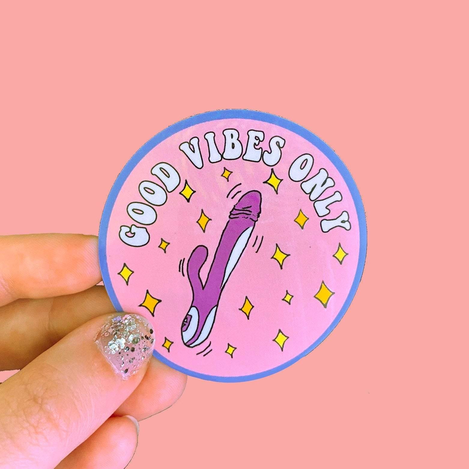 Buy Wholesale Good Vibes Only Sticker By The Peach Fuzz Handshake Marketplace