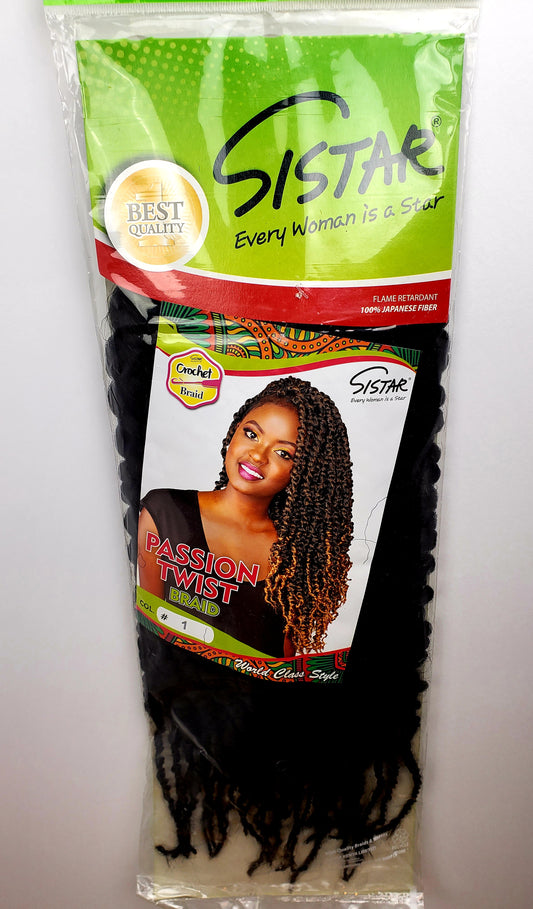 Darling Passion Twist Crochet Hair 2X Pack, 24 inch, #1/30, Adult