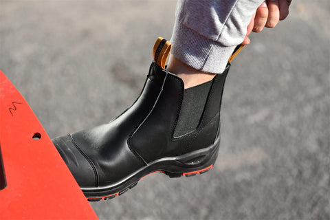 slip-on black work boots - Safetoe PPE