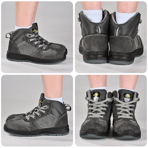 Grey Women Safety Shoes