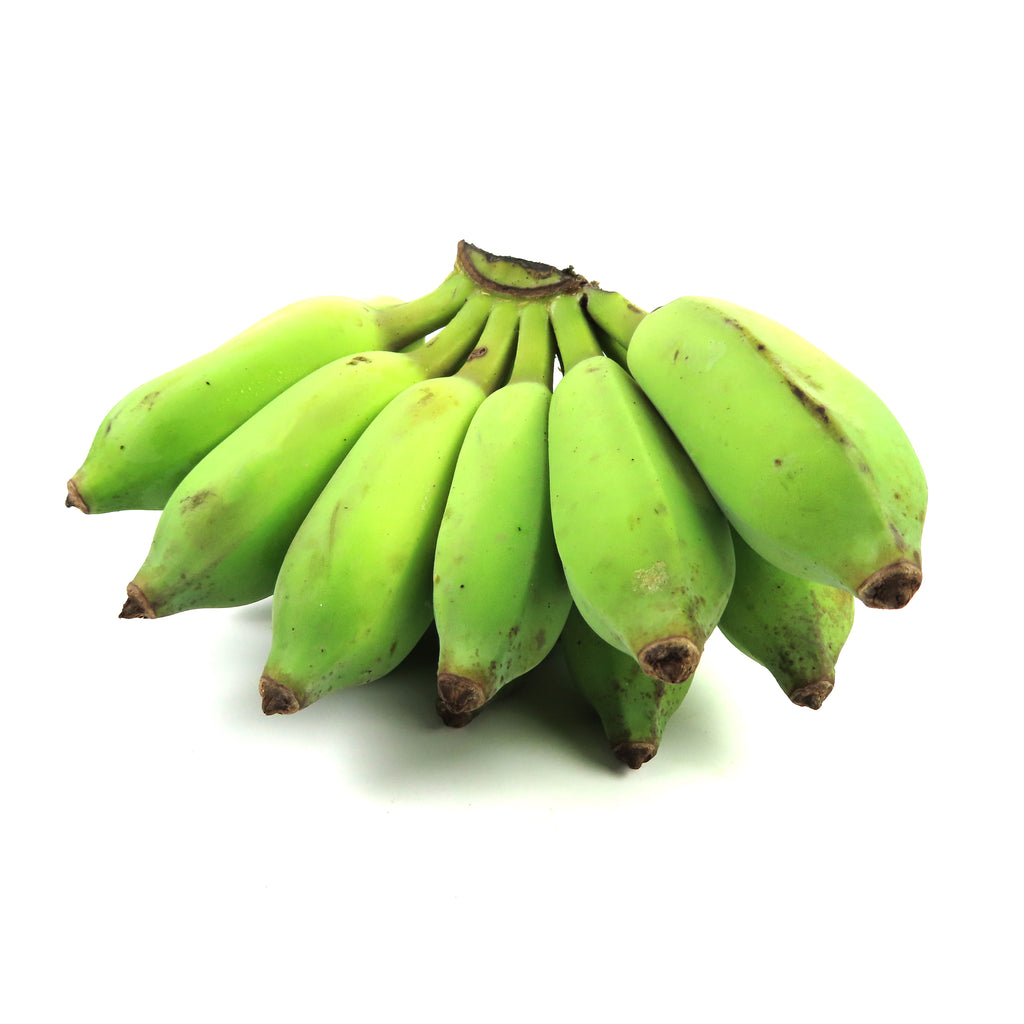 bunch of green bananas