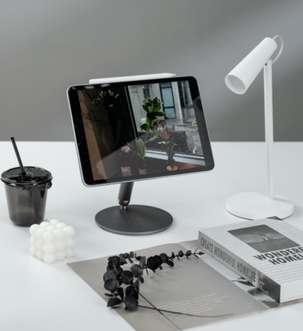 magnetic iPad stand working station