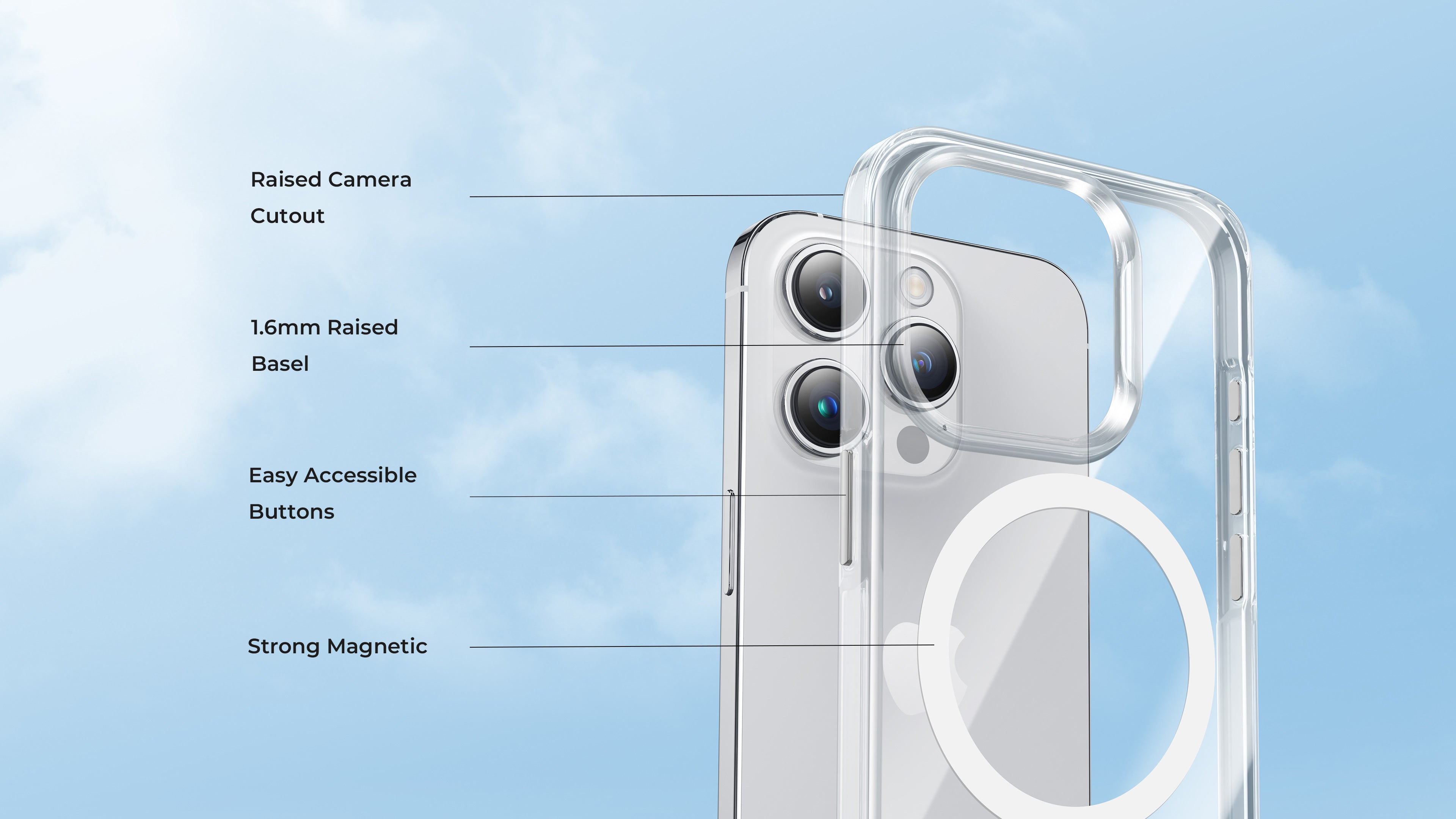 Mobigear Crystal - Apple iPhone 15 Pro Hardcase Hülle Backcover -  Transparent / Grau 11-8222868 