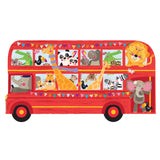 Double Decker Bus with Animals Wall Stickers