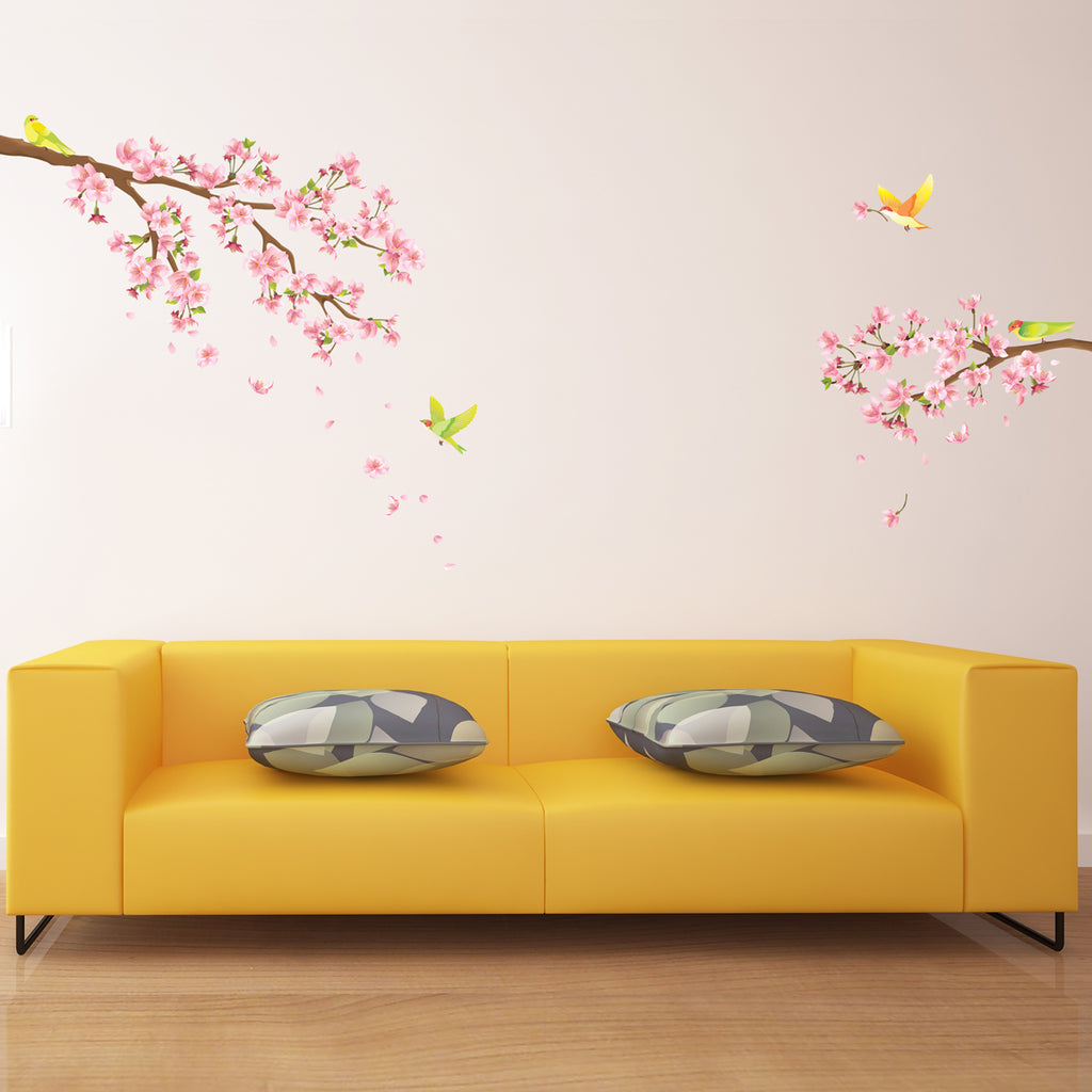 Cherry Blossoms And Birds Wall Stickers Decowall 