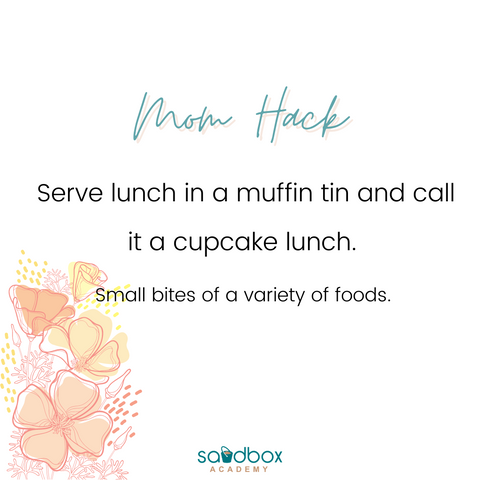 mom hack - muffin tin lunch