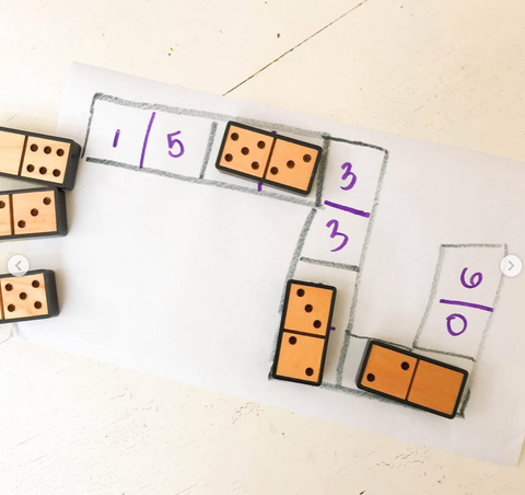 preschool activity dominoes matching