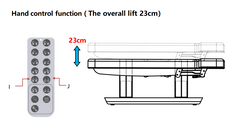 Elevador de función de control manual de cama de spa Louisa -1