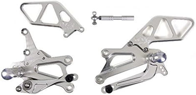 Picture of OVER RACING BACK STEP 4 POSITION REAR SET FOR YAMAHA R25/MT-25 SILVER (51-35-01)
