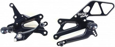 Picture of OVER RACING BACK STEP 4 POSITION REAR SET FOR YAMAHA R25/MT-25 BLACK (51-35-01B)