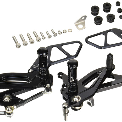 Picture of OVER RACING REARSETS KIT FOR HONDA CBR250RR 2017~ BLACK(51-02-01B)