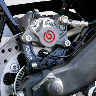 Picture of OVER RACING REAR CALIPER BREMBO 2P SUPPORT BLACK FOR ZX-25R 20-[83-86-21B]