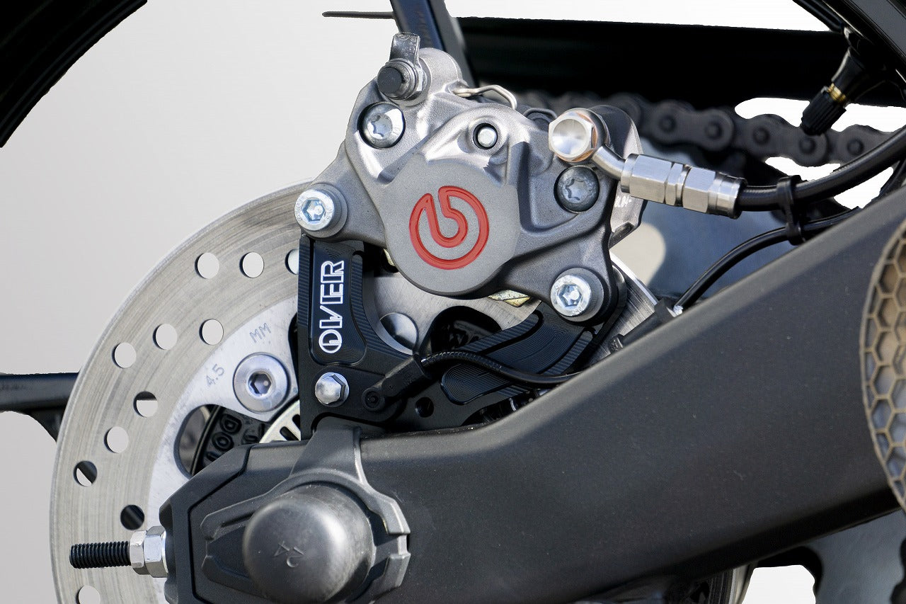 OVER RACING REAR CALIPER BREMBO 2P SUPPORT BLACK FOR ZX-25R 20-[83 