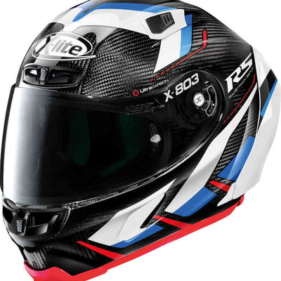 Picture of X-LITE X-803 RS ULTRA CARBON MOTORMASTER #55 RED/WHT/BLU