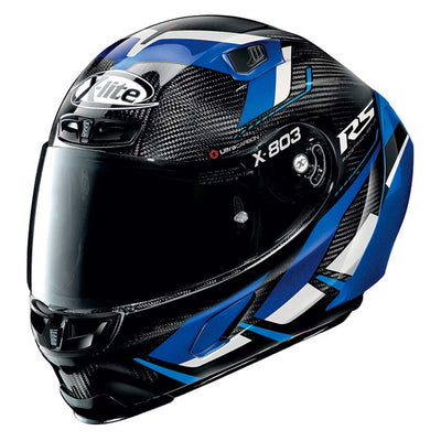 Picture of X-LITE X-803 RS ULTRA CARBON MOTORMASTER #53 BLACK/BLUE /WHITE