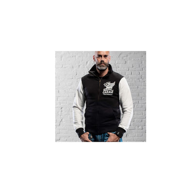 Picture of HOLYFREEDOM SWEATSHIRT FULLZIP  B AND W BLACK WHITE