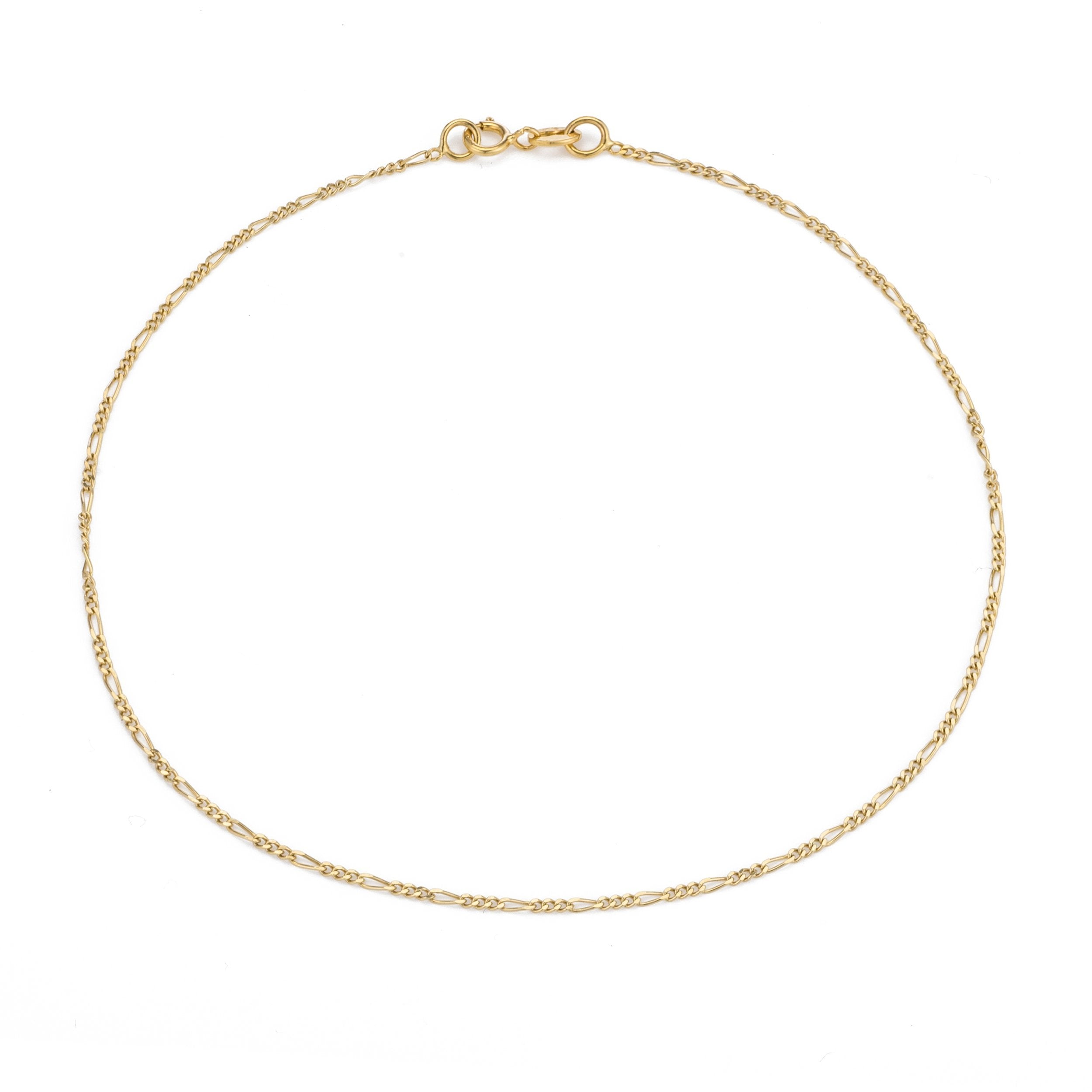 Figaro Anklet | Ariel Gordon Jewelry