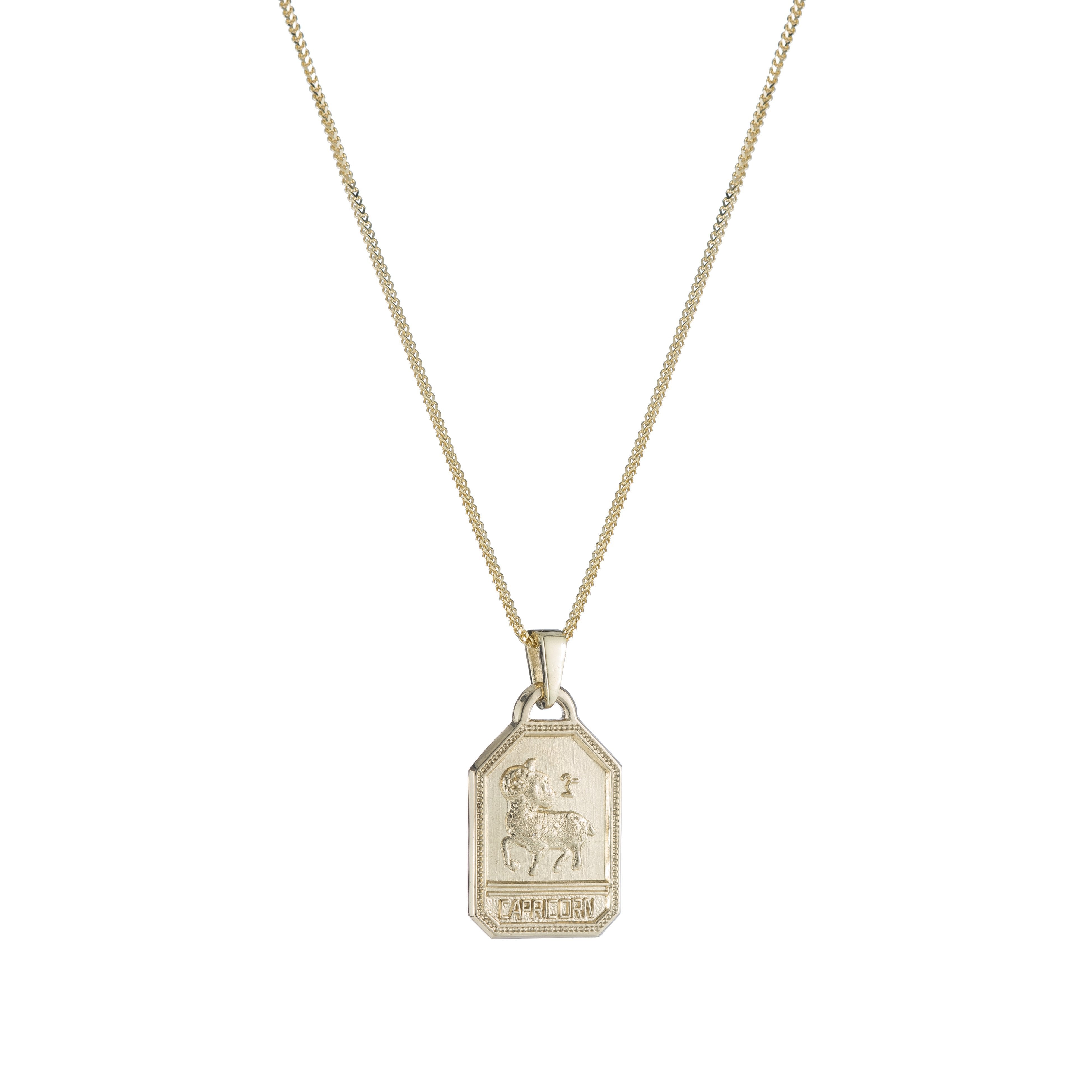 Image of Zodiac Dog Tag Necklace