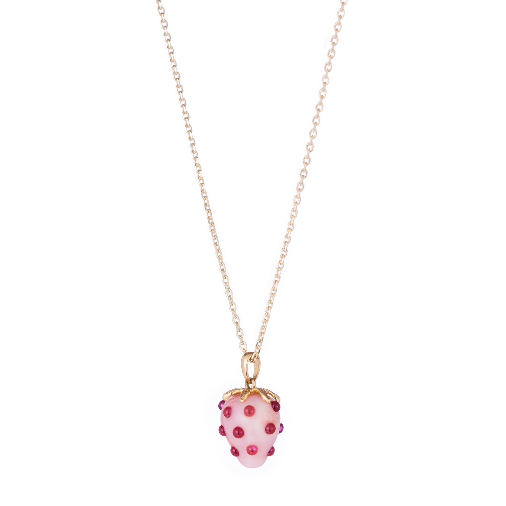 Strawberry Opal Pendant Necklace | Ariel Gordon Jewelry