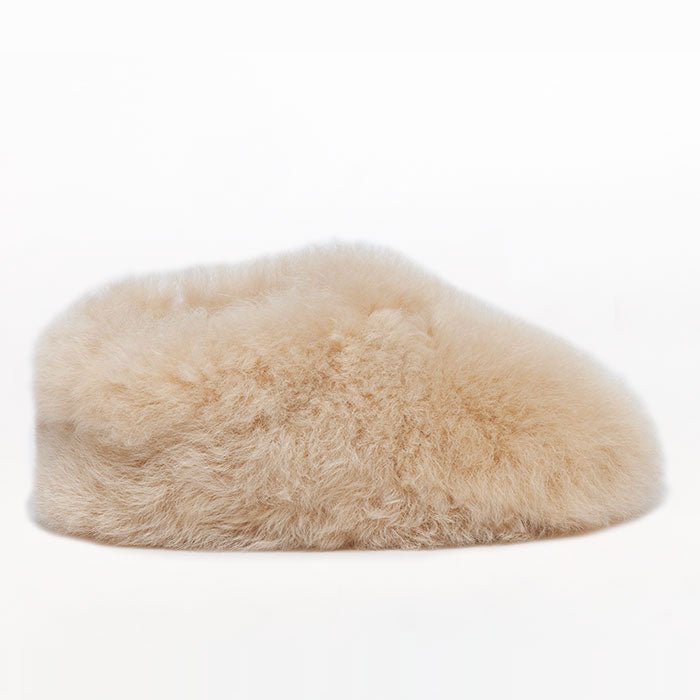 BABOOSHA Paris Tigrillo Platform Alpaca Fur Slippers