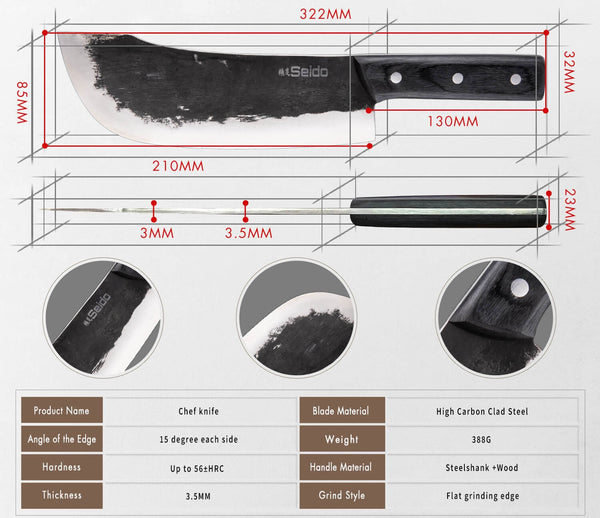 Nikushoku Butcher Knife: A high-quality butcher knife from seido knives. Perfect for slicing and dicing meat.
