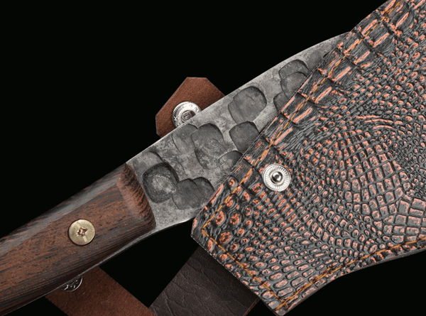 Kekkyojin Chopper Knife with leather sheath