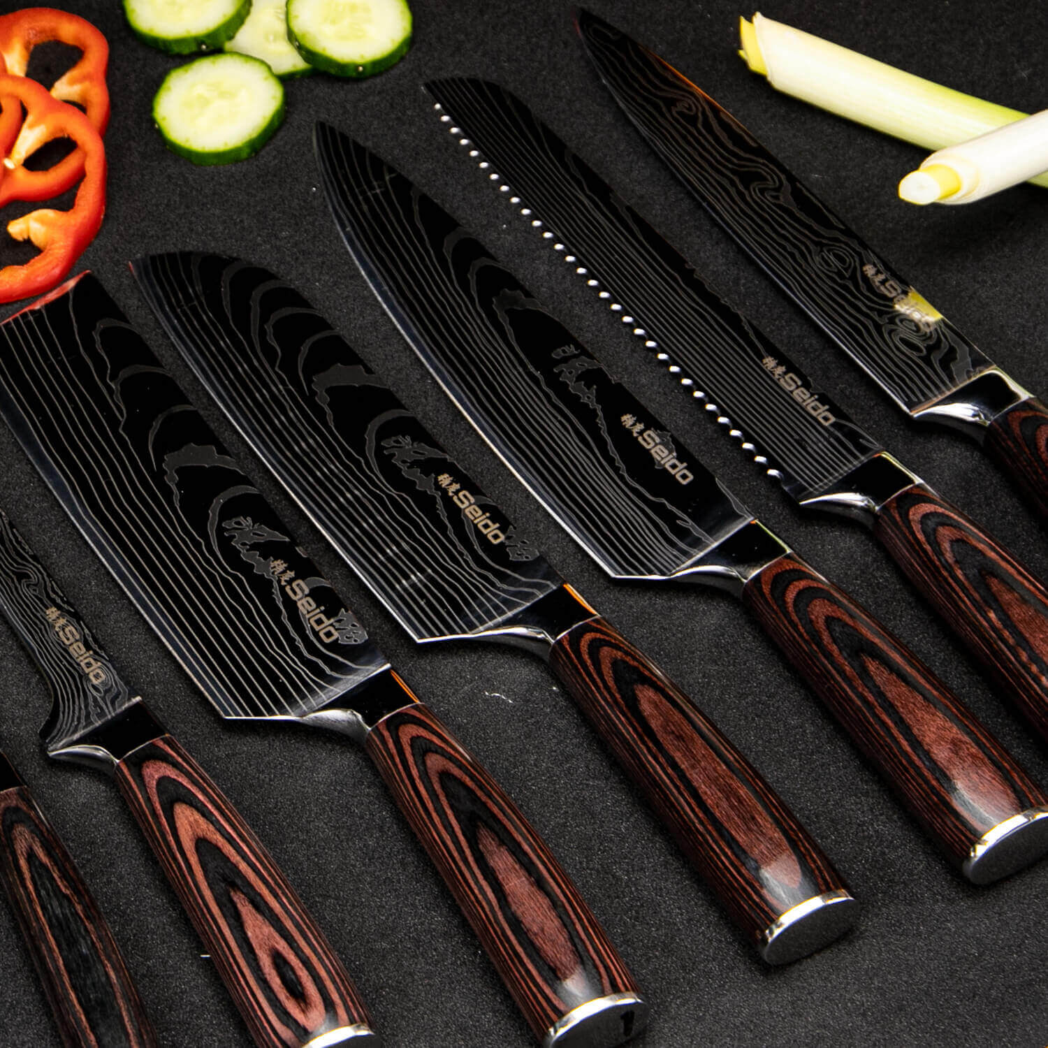 39 Seido Knives Kitchen Knife Set  8 Piece Japanese Chef Knife Set ?v=1609998048