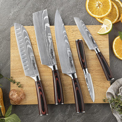  Seido Master Chef Knife Set, 8-Piece Kitchen Knife Set